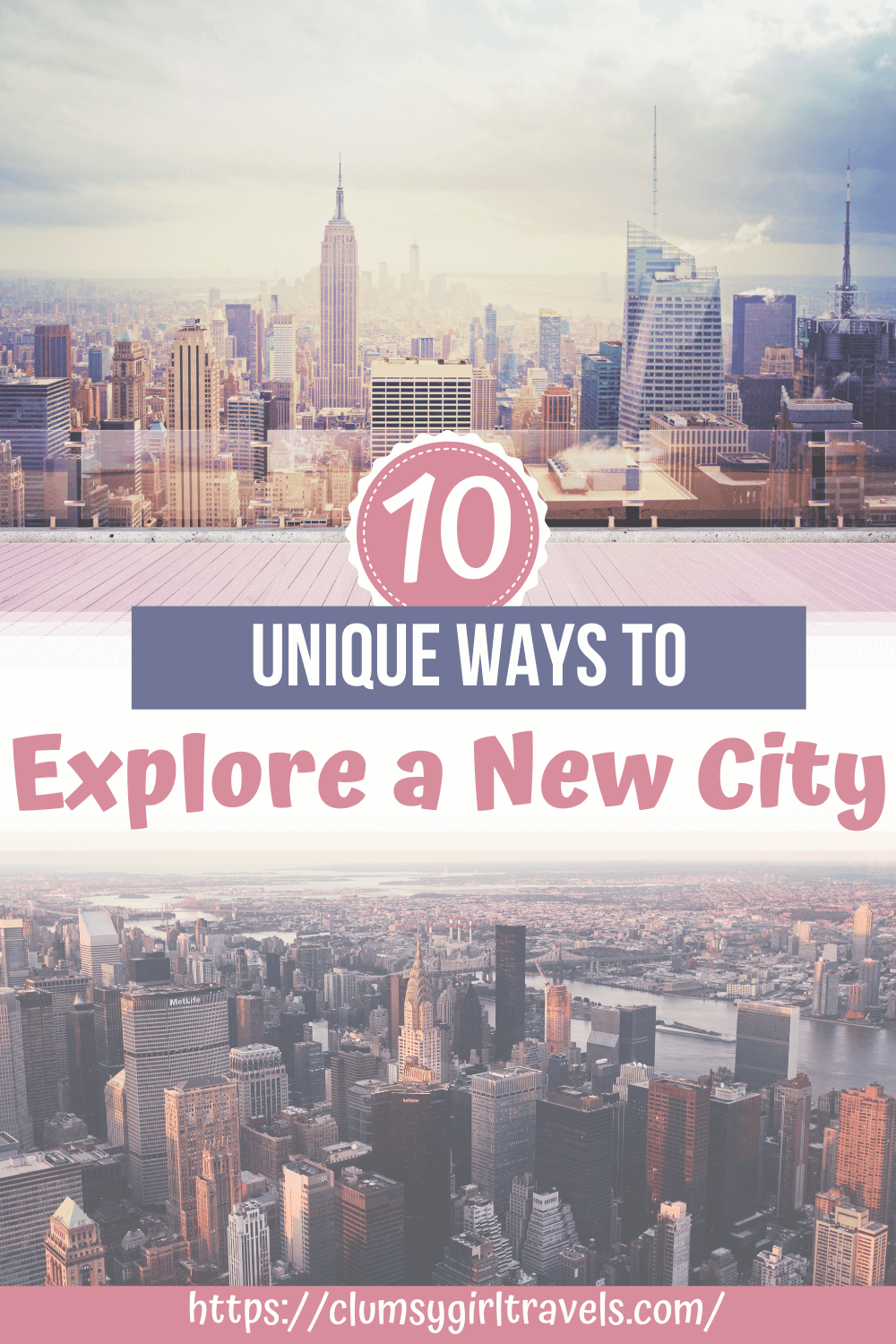 Do you want different and unique ways to explore a new city? Not to worry! Here are 10 ideas on how you can explore a new city. #exploreanewcity #visitinganewcity