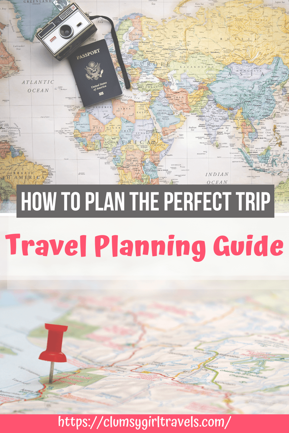 Travel planning can be overwhelming, but with this step by step trip planning guide, you will plan the perfect vacation in no time! #travelplanning #travelplanner #tripplanner