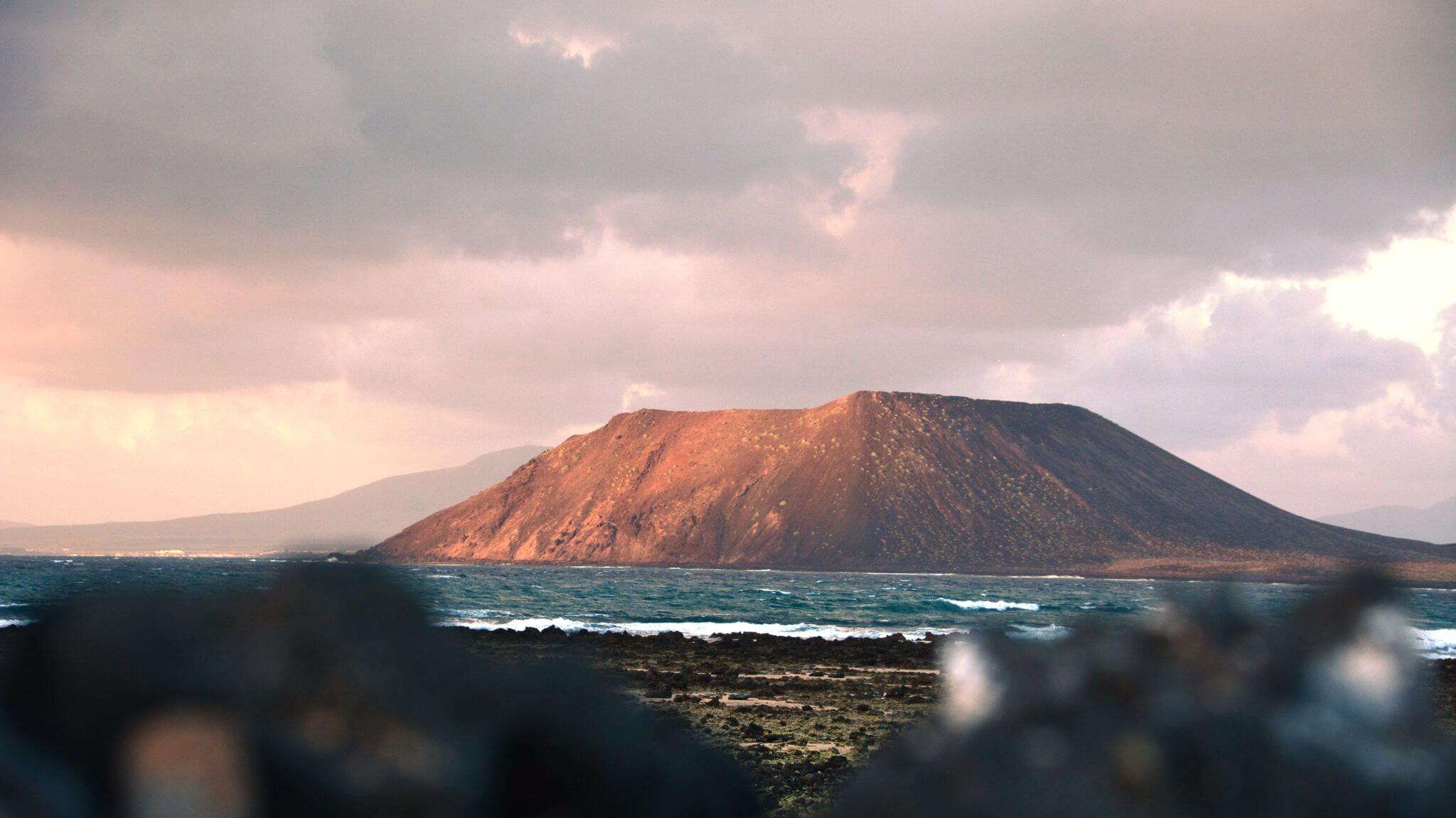 A snapshot of lobos island from the mainland