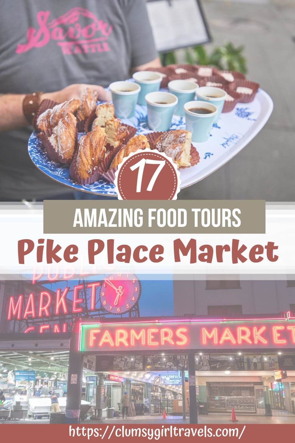 pin for food tours at pike place market