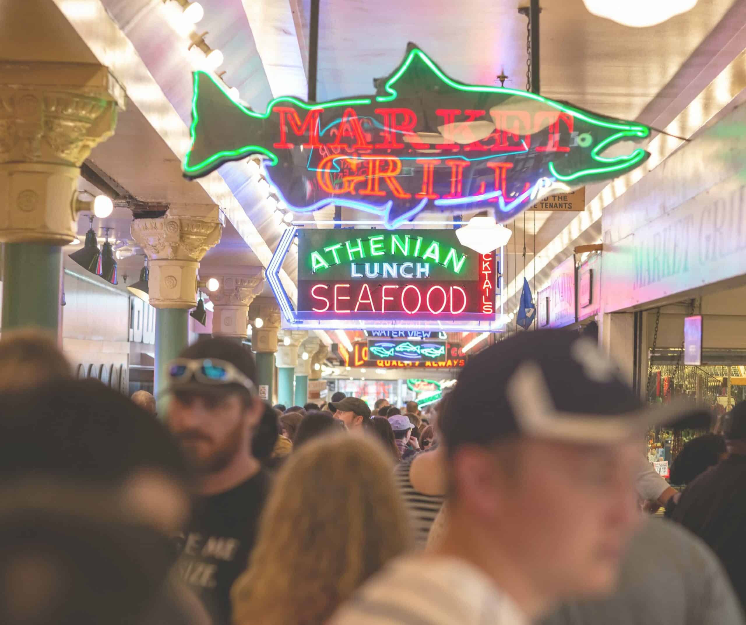 an inside view of pike place market