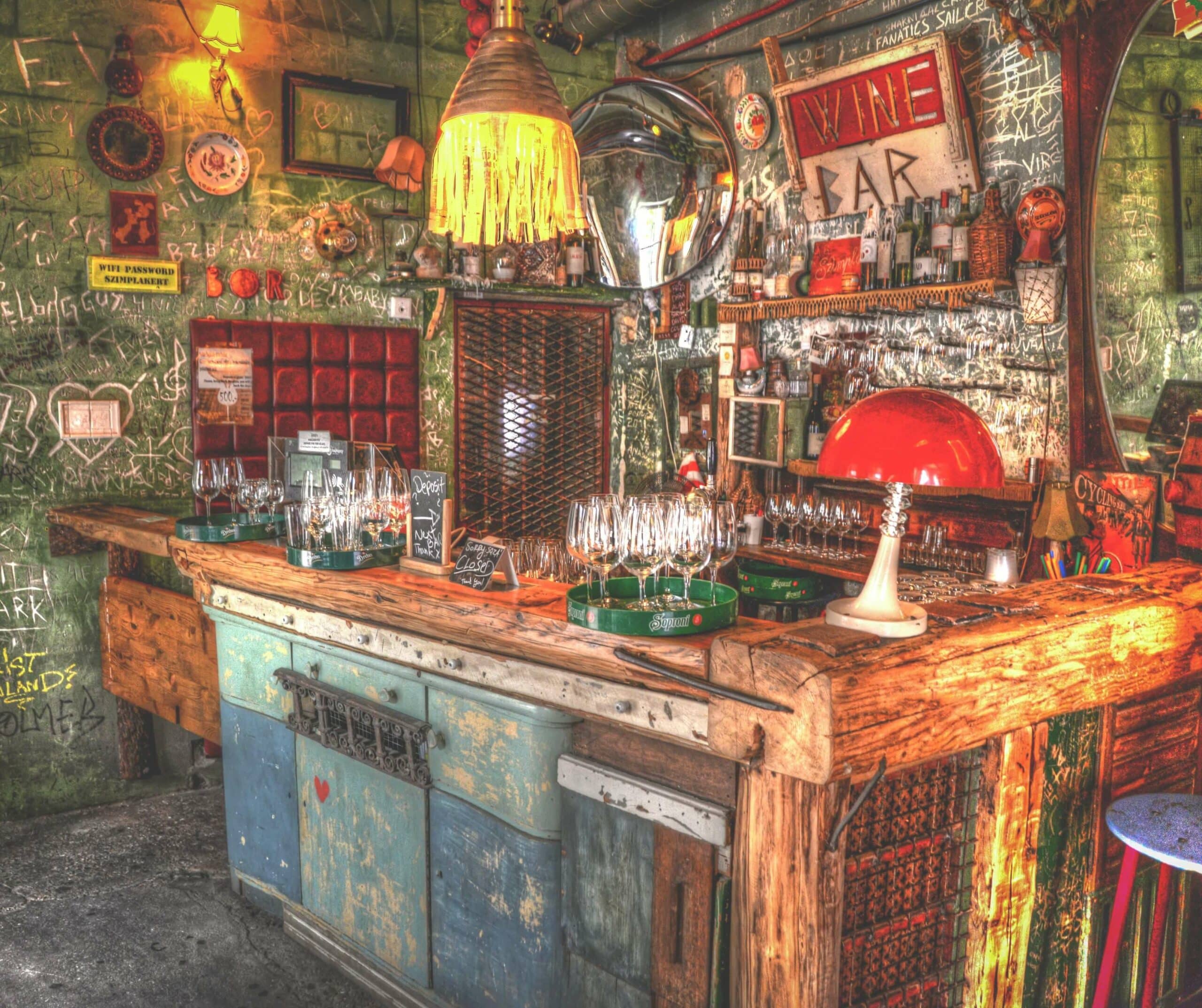 interior of a ruin bar